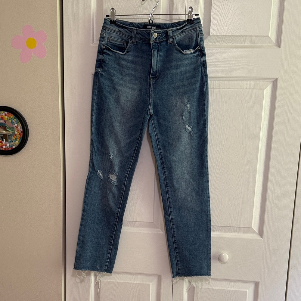 Wax jean Women's Straight Leg Blue Jeans